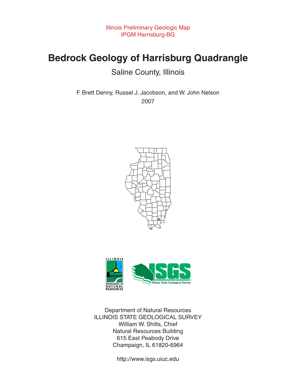 Bedrock Geology of Harrisburg Quadrangle