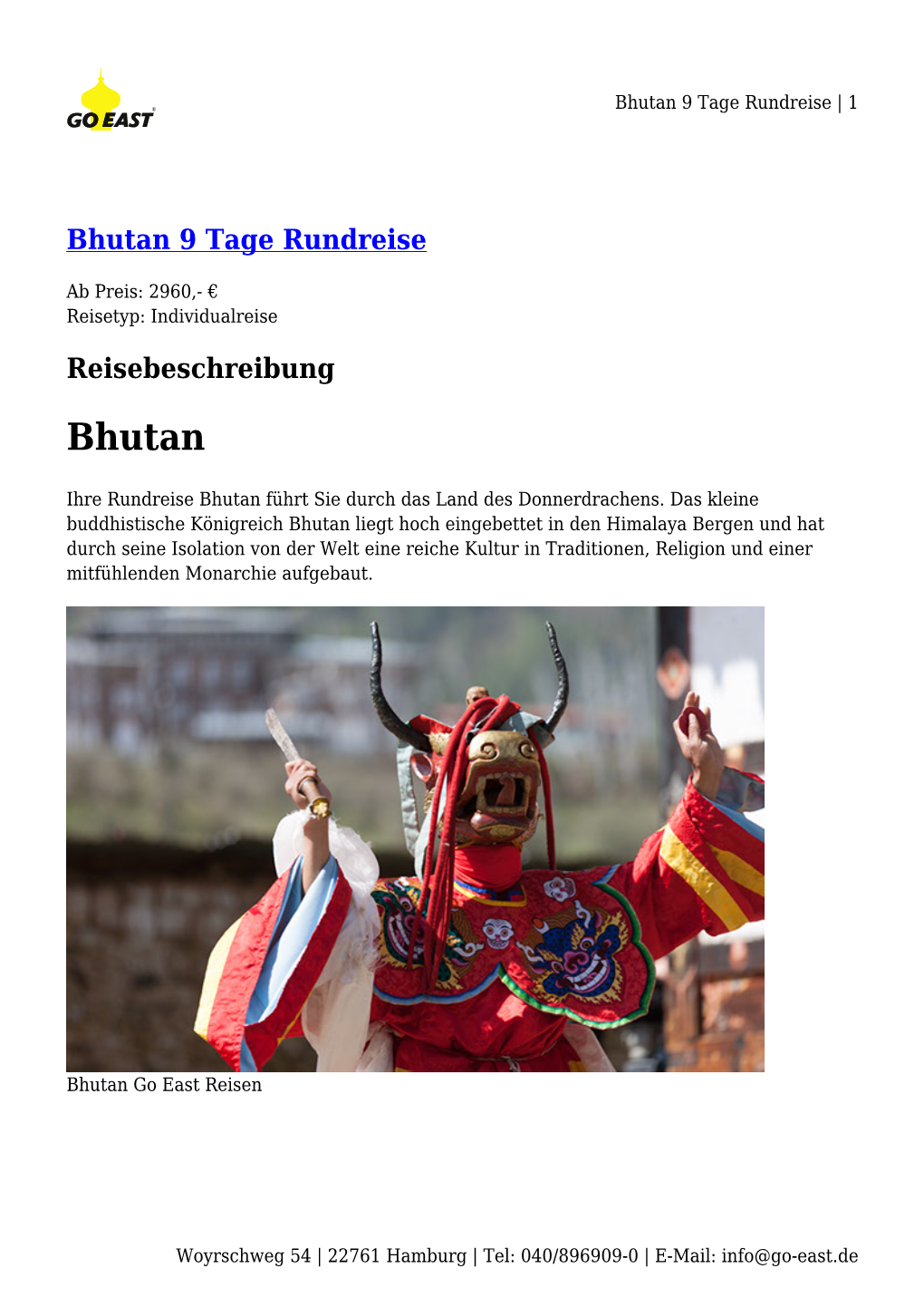 Bhutan 9 Tage Rundreise | 1