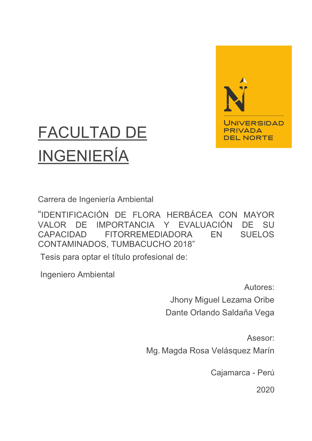 Facultad De Ingeniería