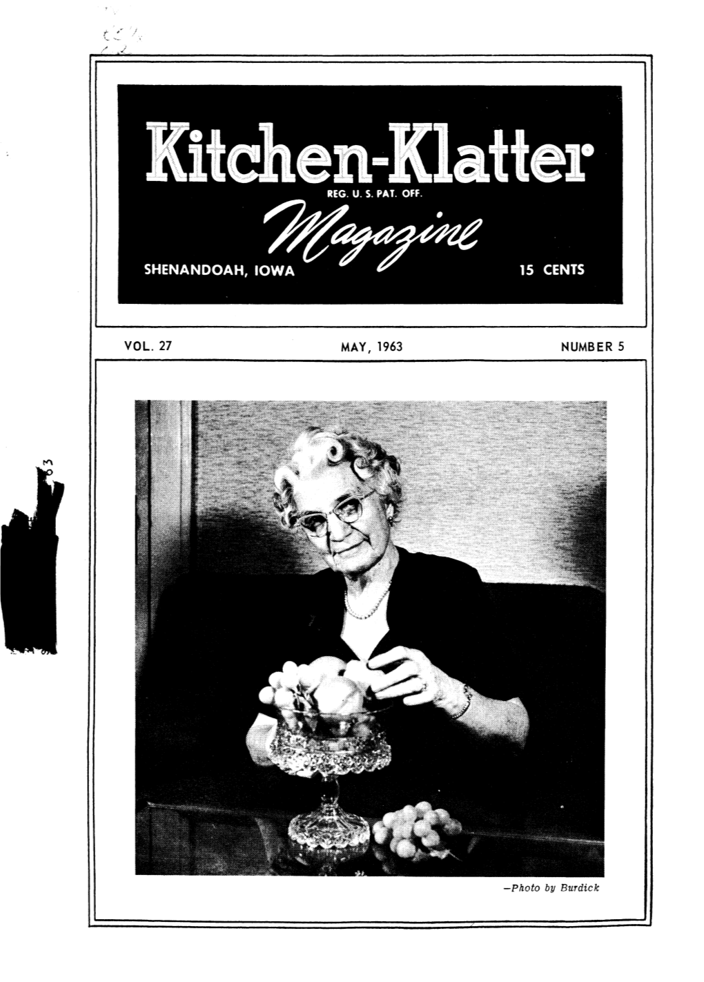Kitchen-Klatter Magazine, May, 1963