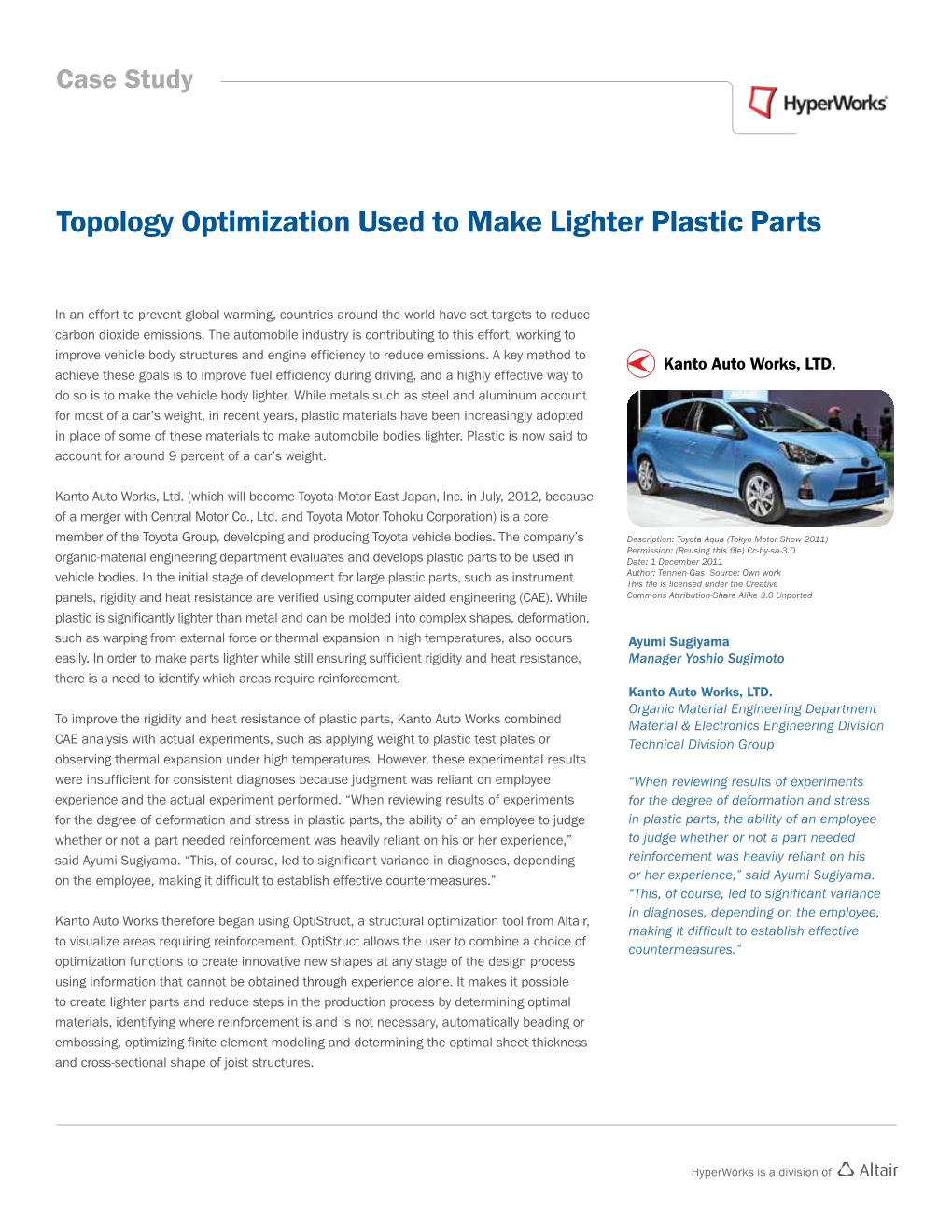 Topology Optimization Used to Make Lighter Plastic Parts