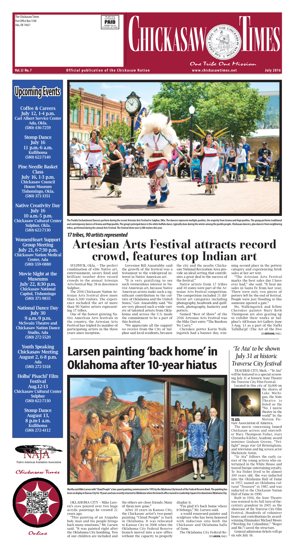 Artesian Arts Festival Attracts Record Crowd, Features Top Indian