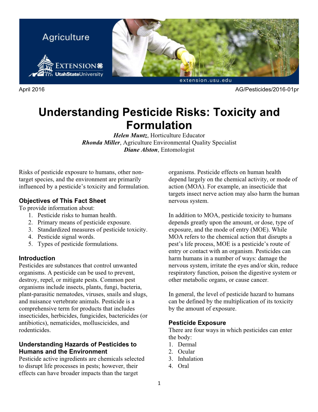 Understanding Pesticide Risks: Toxicity and Formulation