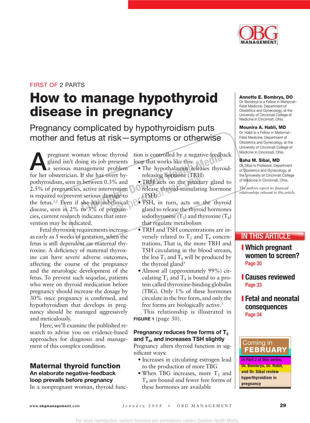 How to Manage Hypothyroid Disease in Pregnancy