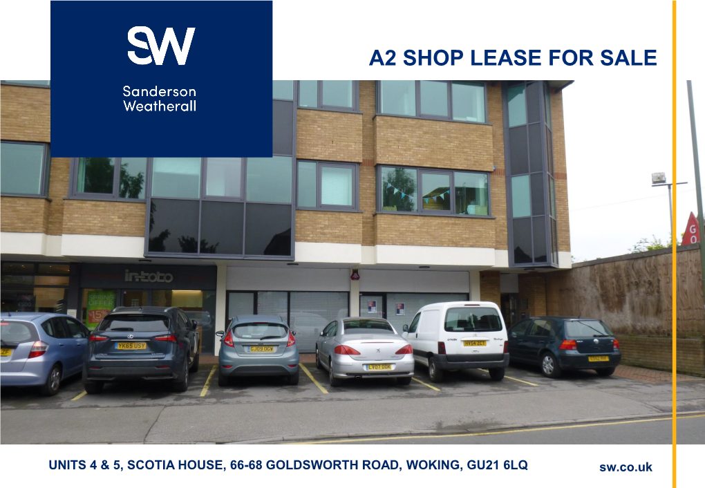 A2 Shop Lease for Sale