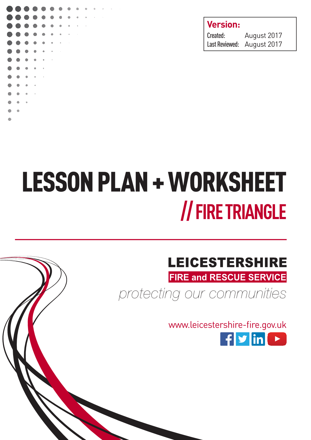 Lesson Plan + Worksheet // Fire Triangle