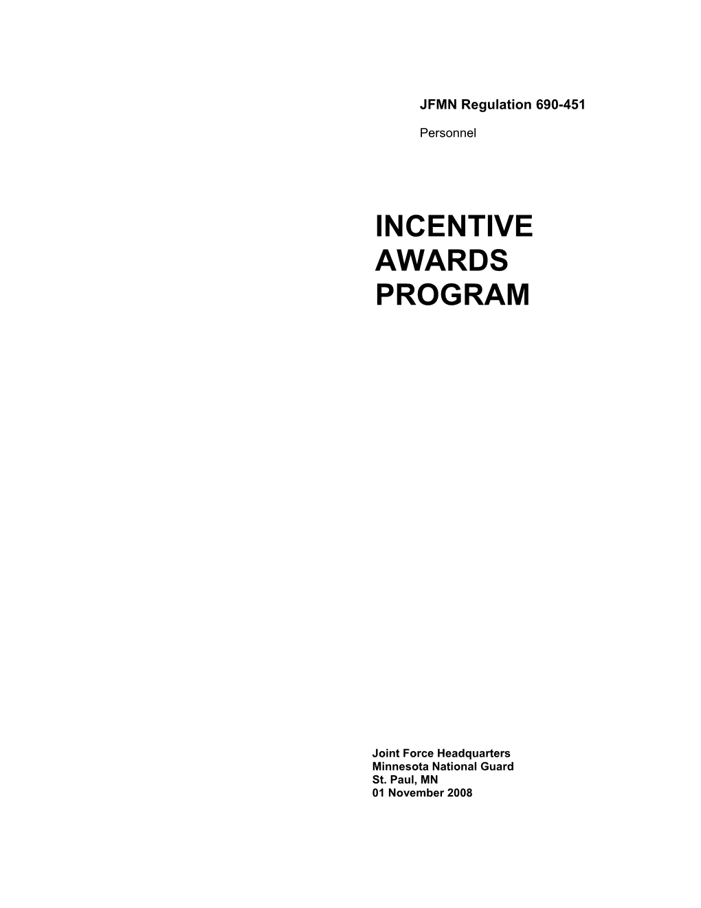 Incentive Awards Program