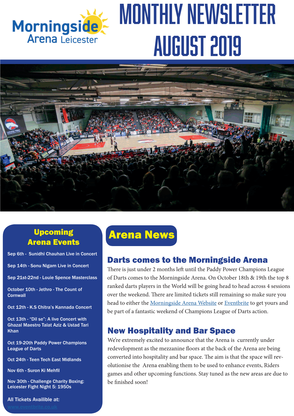 Monthly Newsletter August 2019