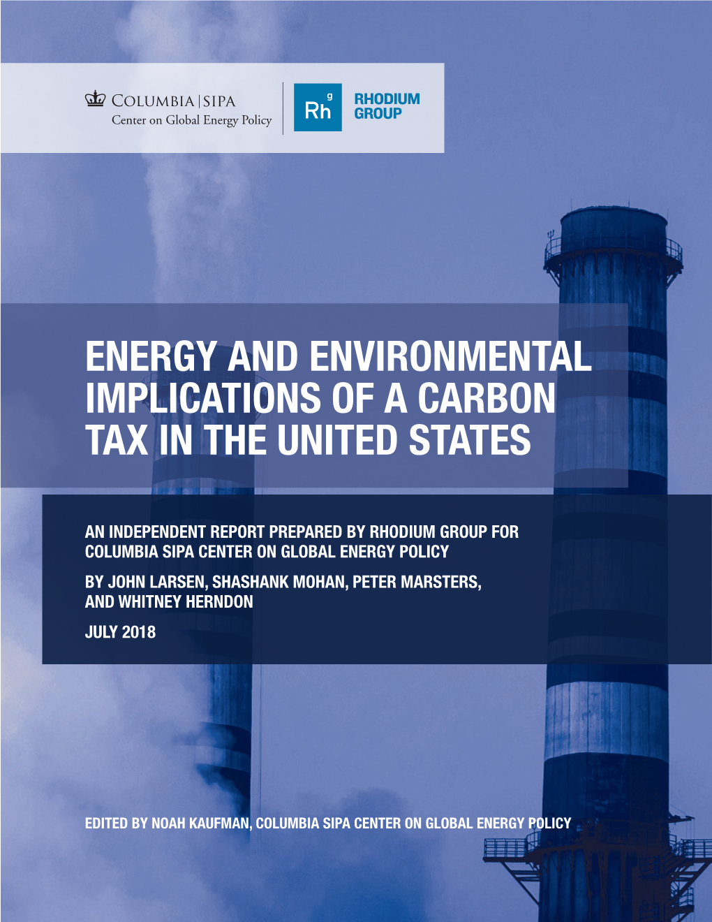 Energy and Environmental Implications of a Carbon Tax in the United States