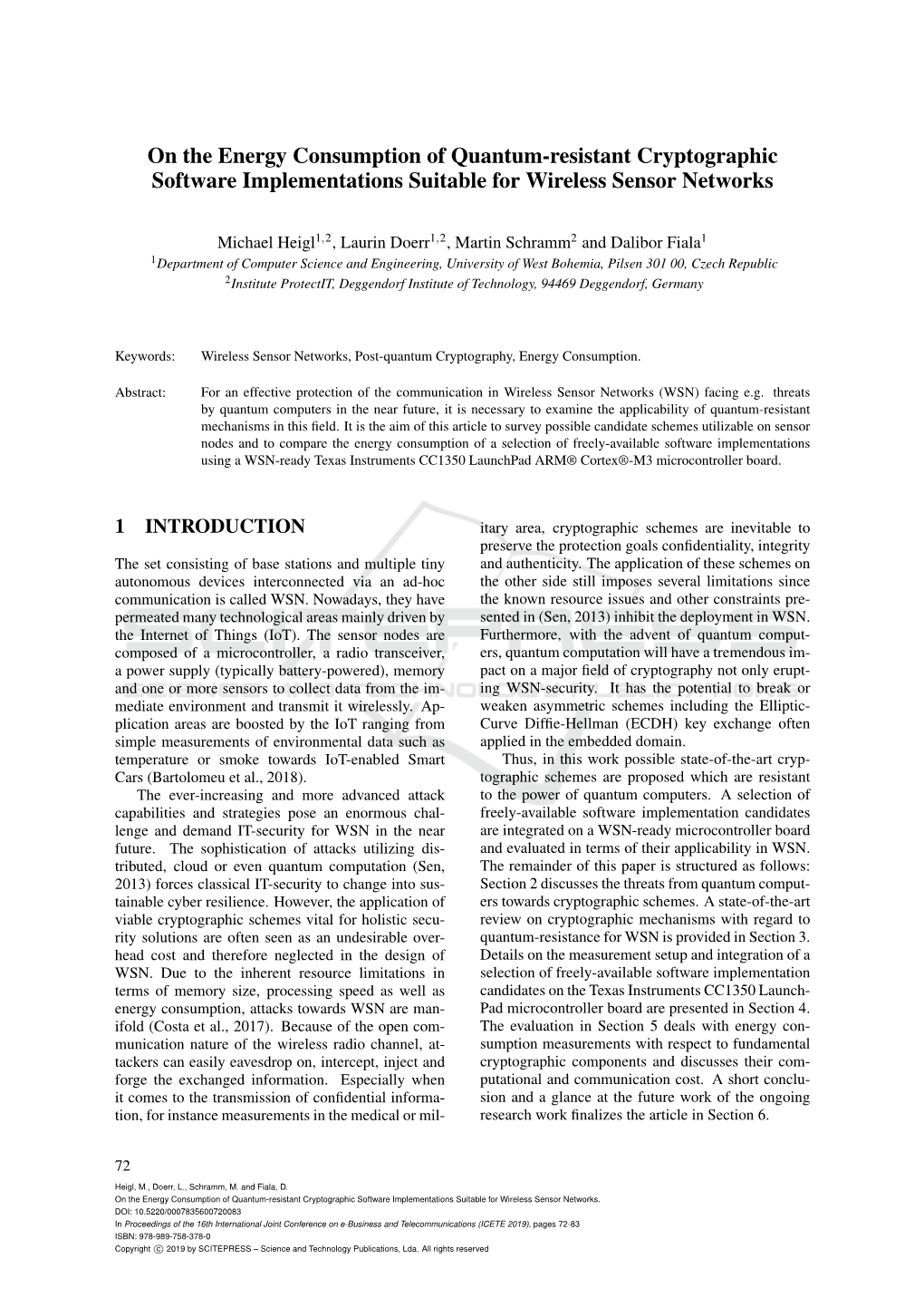 On the Energy Consumption of Quantum-Resistant Cryptographic Software Implementations Suitable for Wireless Sensor Networks