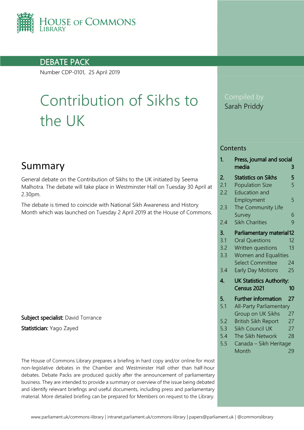 Contribution of Sikhs to the UK Initiated by Seema 2