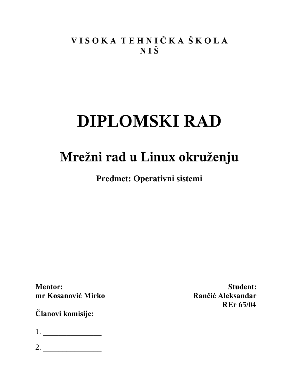 Diplomski Rad