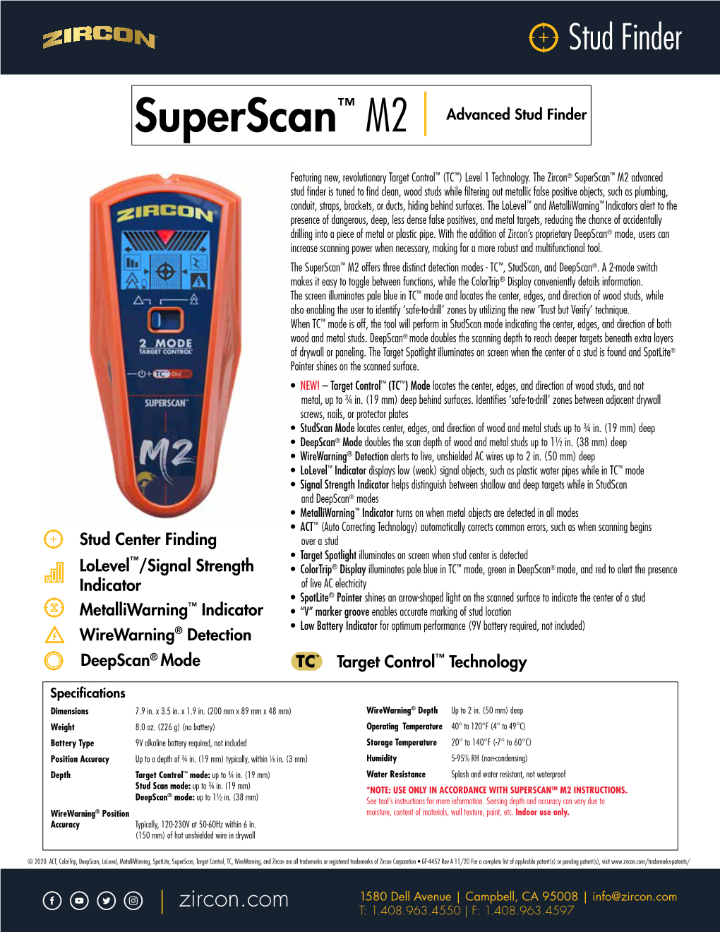 Superscan™ M2 | Advanced Stud Finder