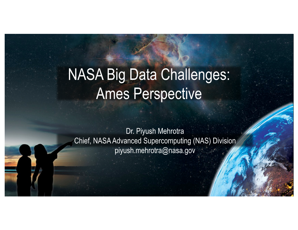 NASA Big Data Challenges: Ames Perspective