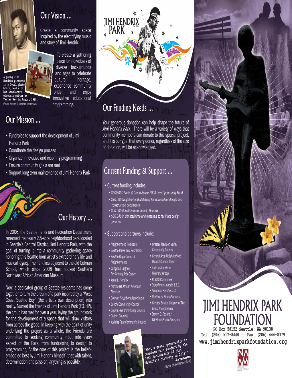 Jimi Hendrix Park Foundation Brochure