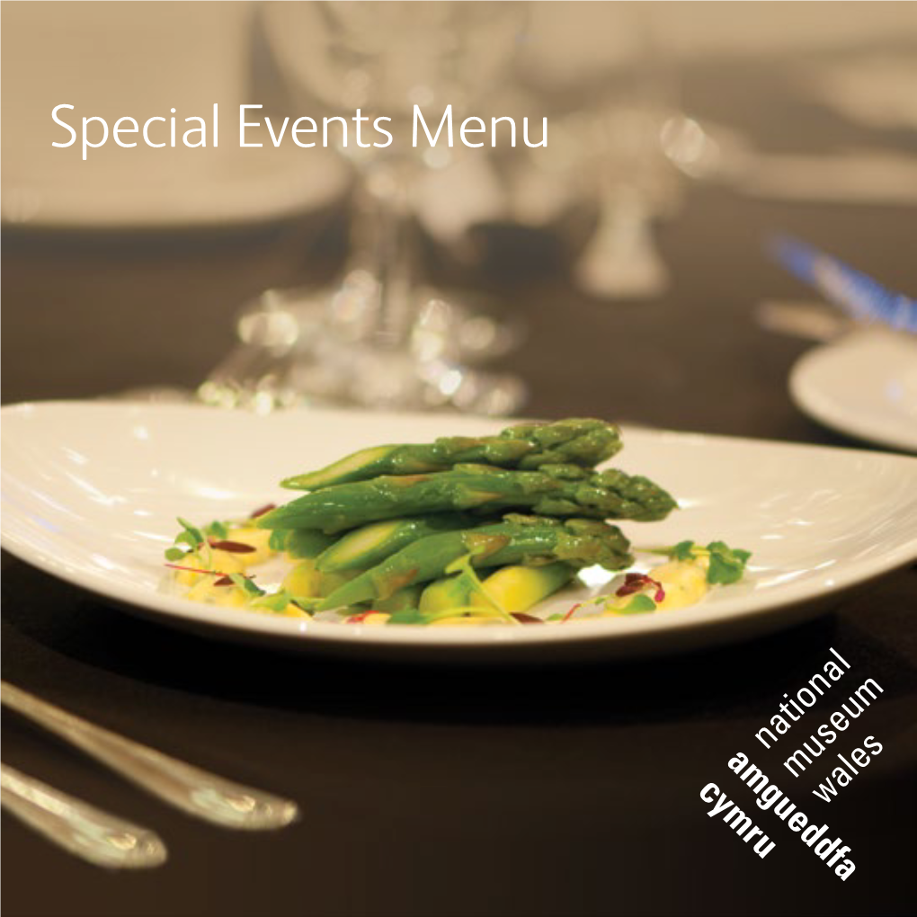 Special Events Menu Special Events Menu