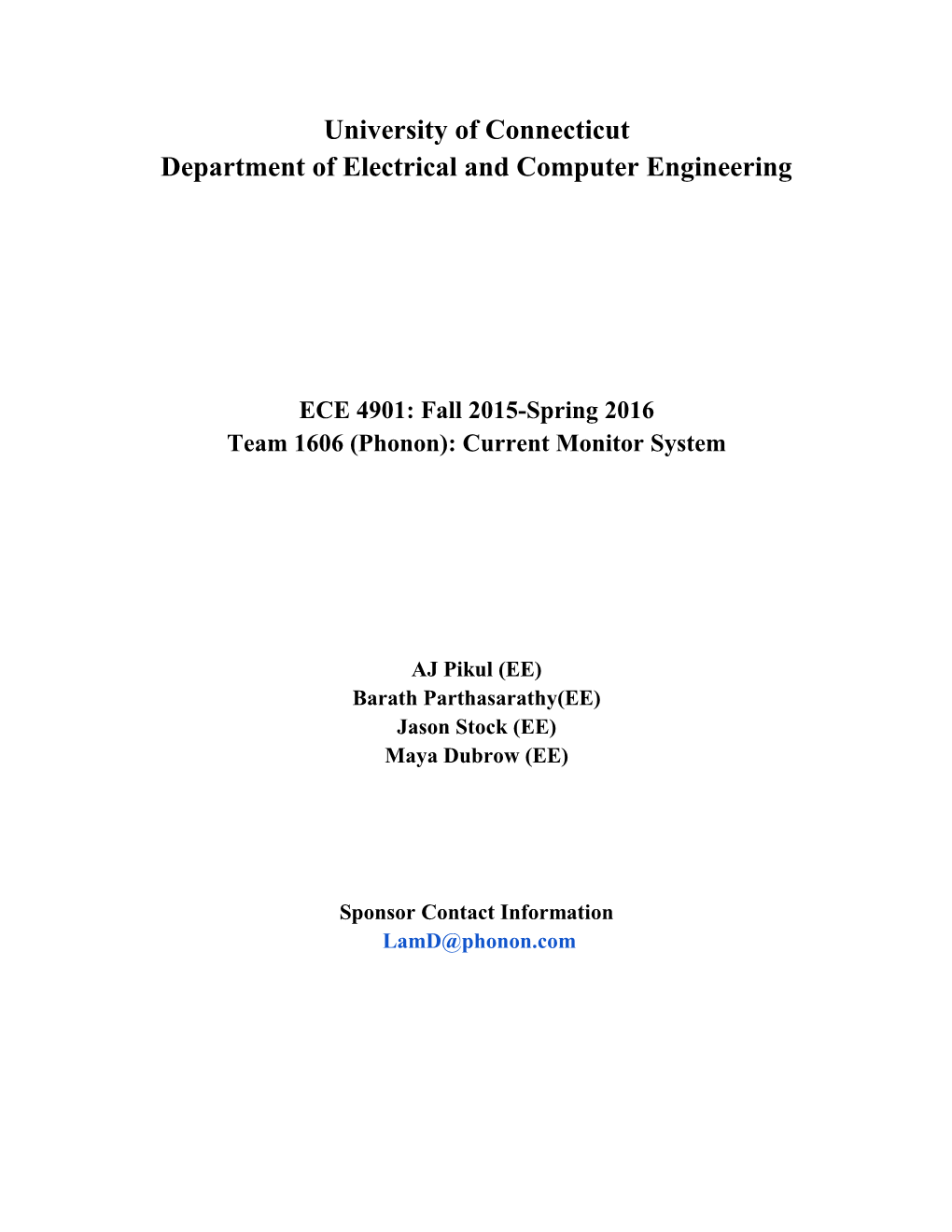 Department of Electrical and Computer Engineering s8