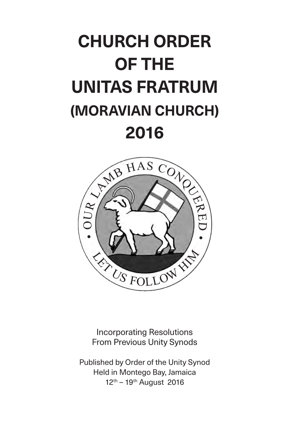 Church Order of the Unitas Fratrum (2016)