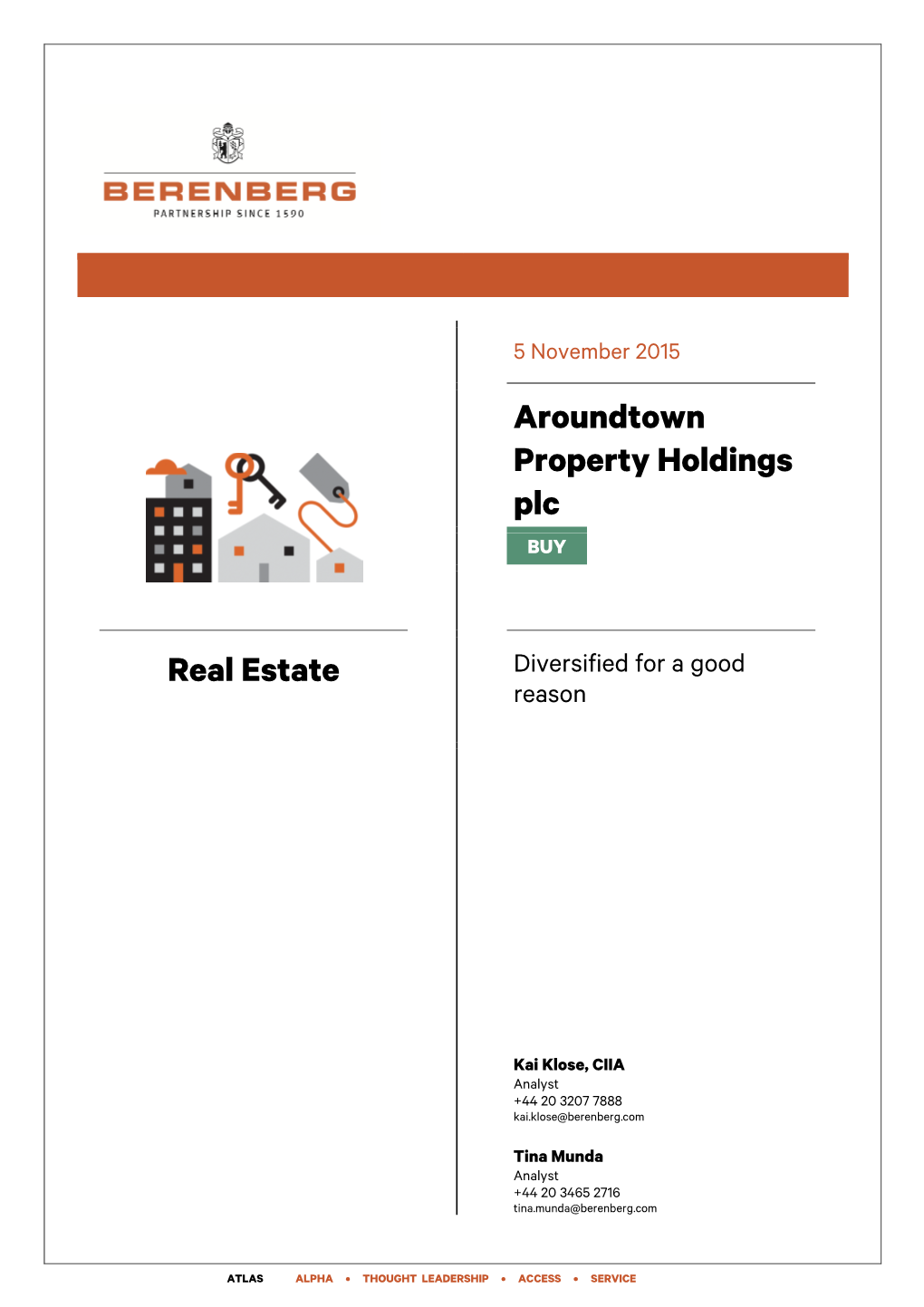 Aroundtown Property Holdings Plc Real Estate – Commercial