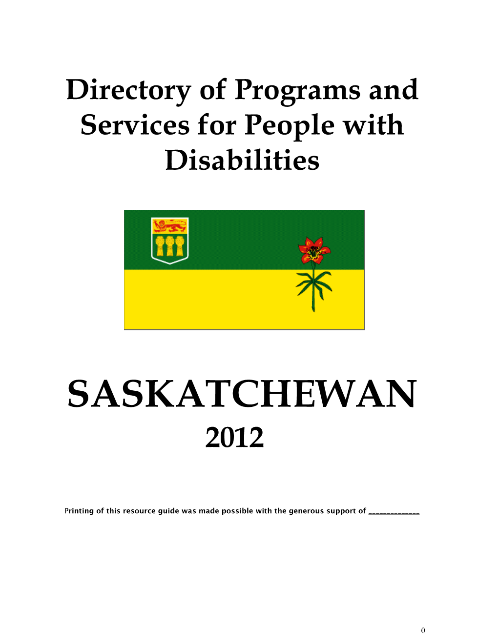 Saskatchewan Voice of People with Disabilities Inc