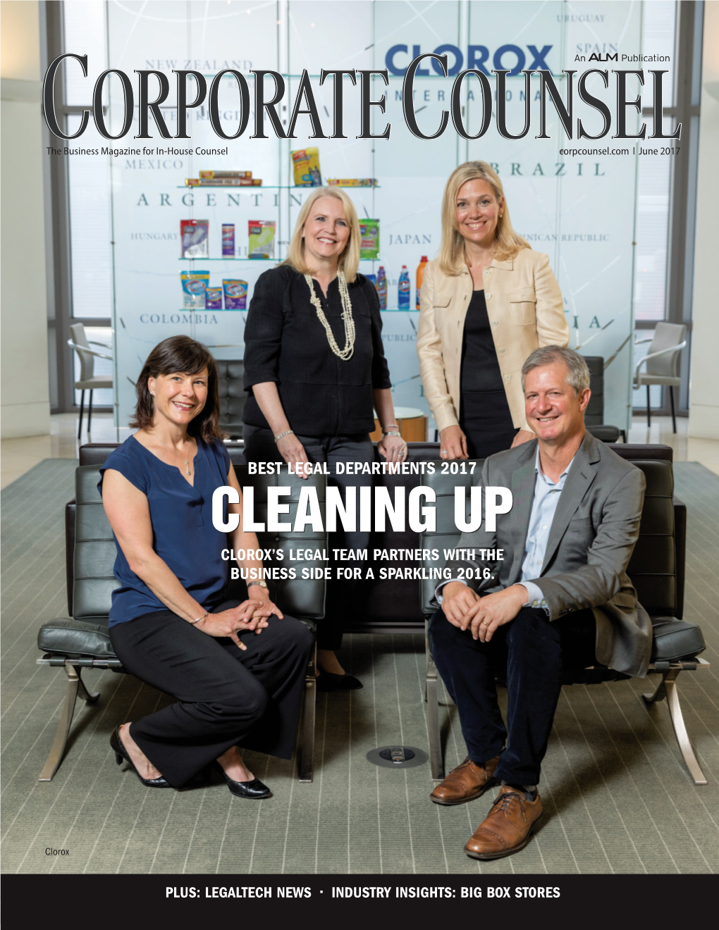 Cleaning up Cleaning Ch Legalte Plus: Logo Has a .5 Stroke Has Logo the Business Magazine for In-House Magazine Business Counsel for the Clorox