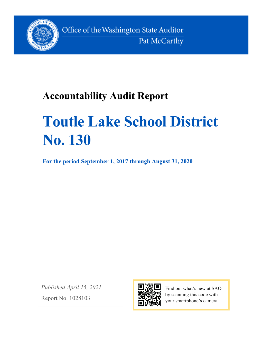 Accountability Audit Report