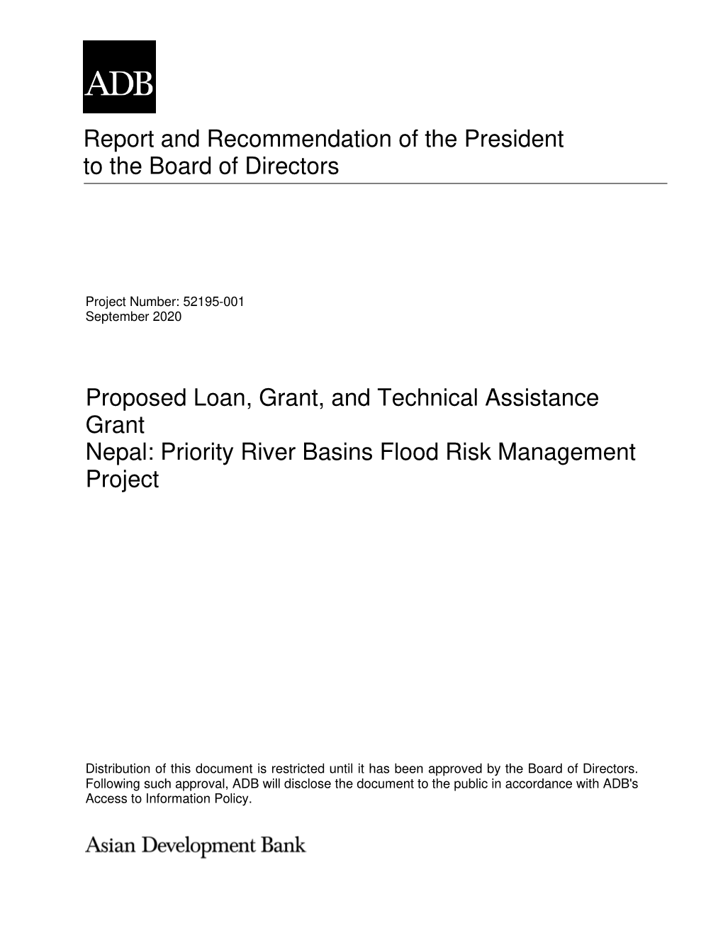 Priority River Basins Flood Risk Management Project