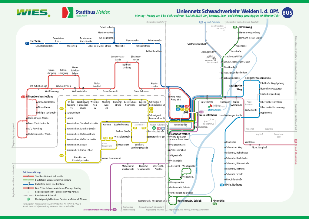 Liniennetz Schwachverkehr Weiden Id Opf