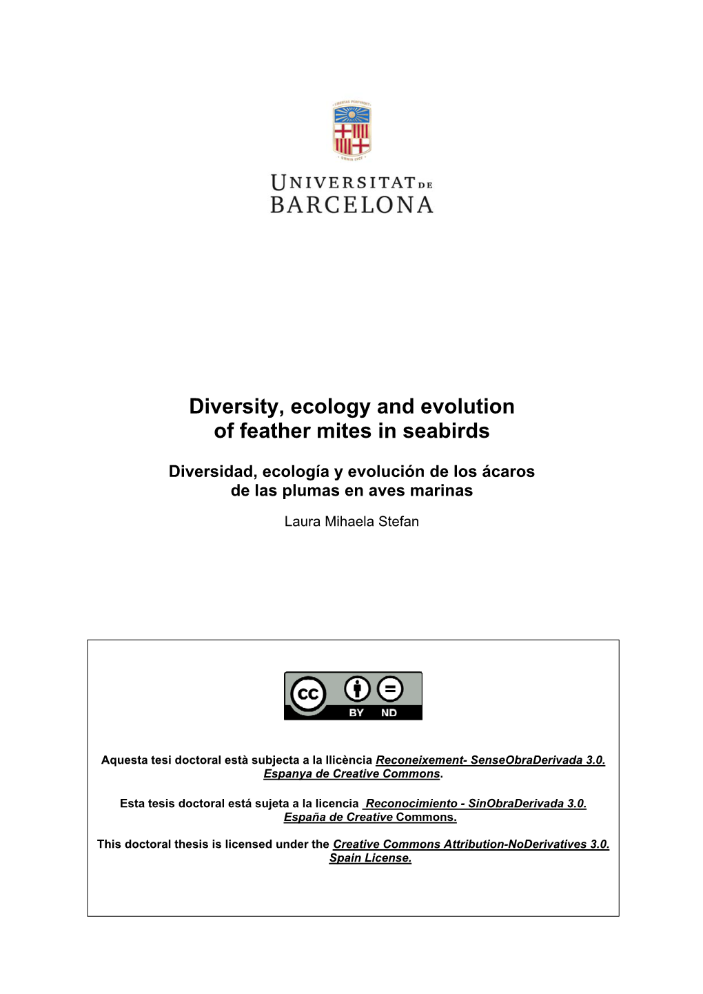 Diversity, Ecology and Evolution of Feather Mites in Seabirds