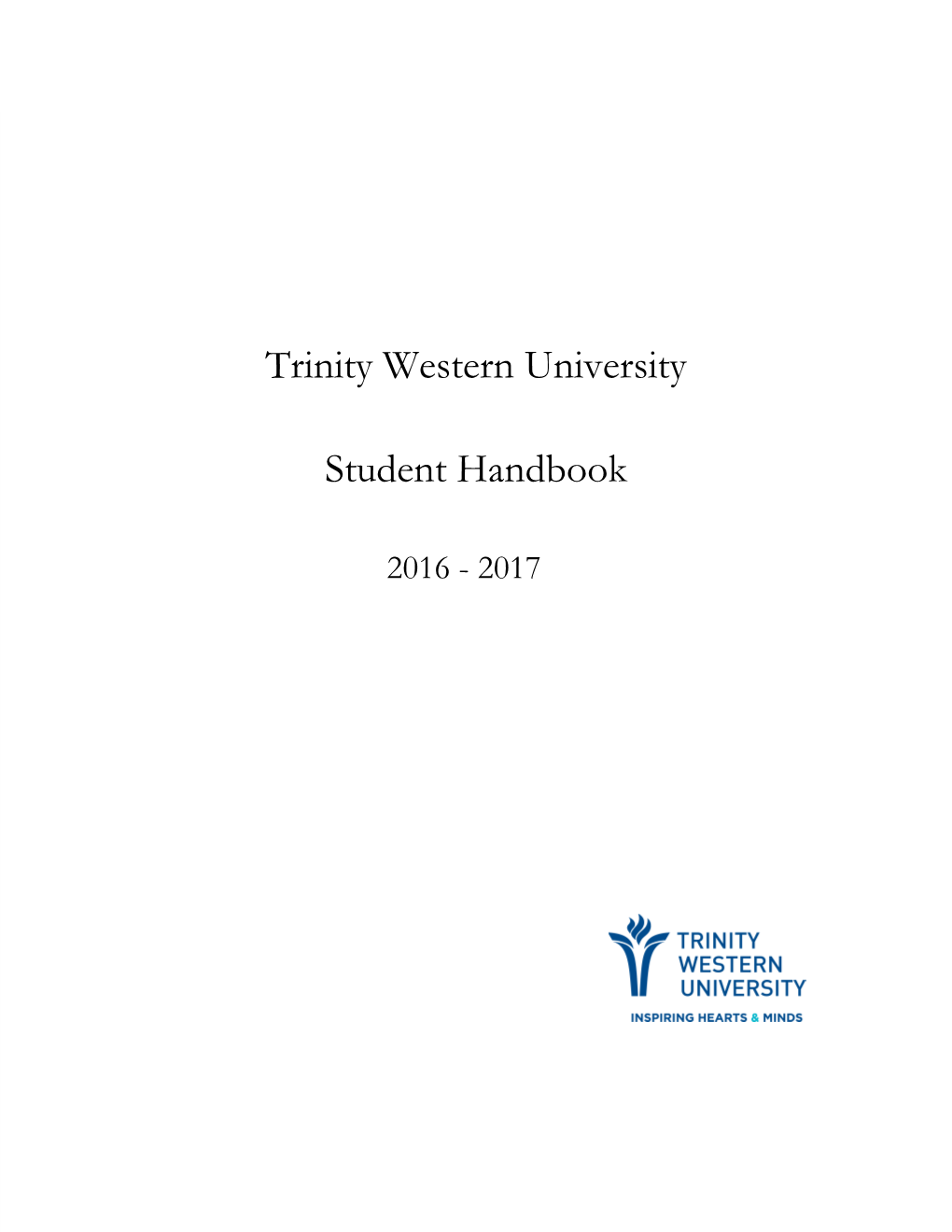 Trinity Western University Student Handbook