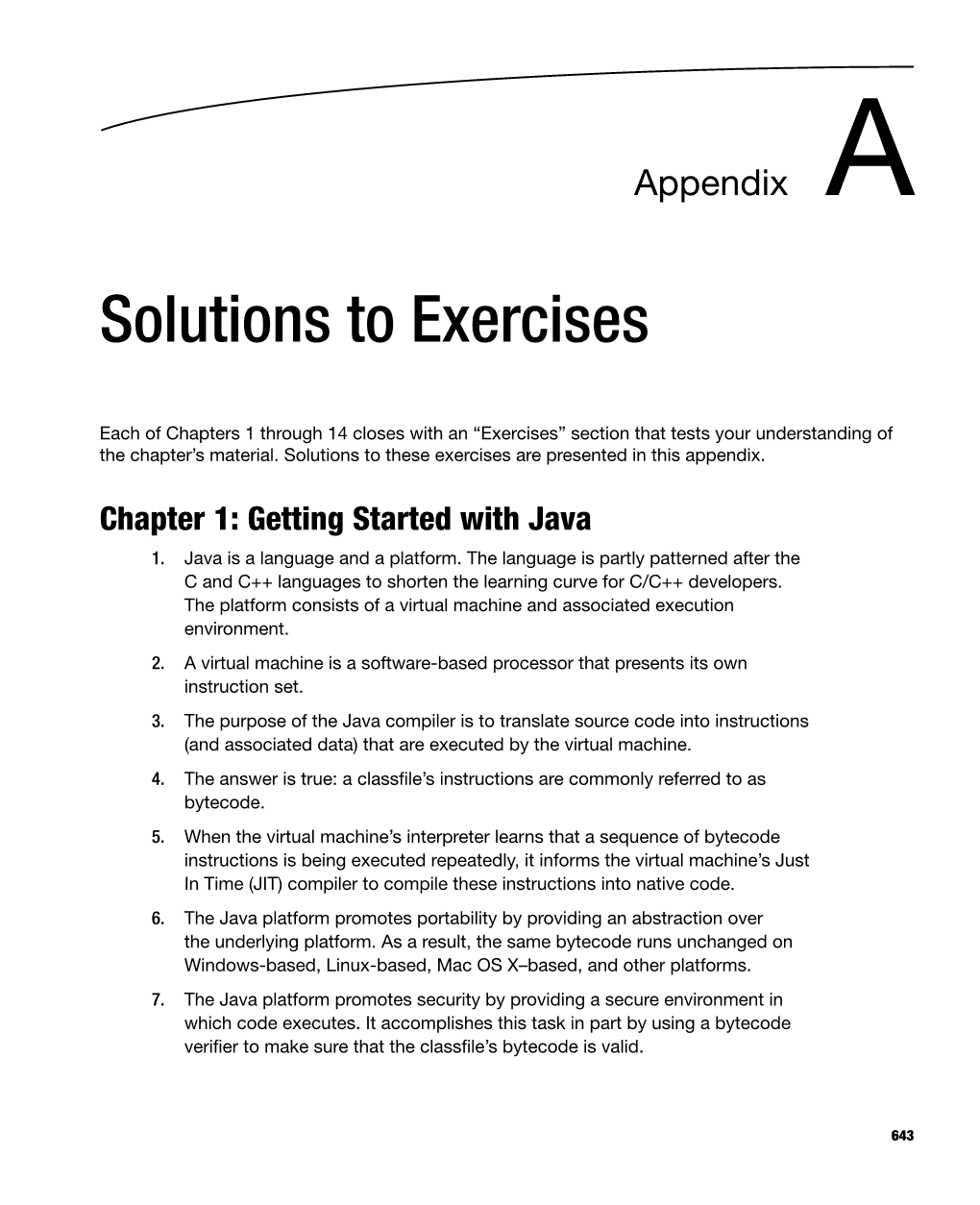 Solutions to Exercises