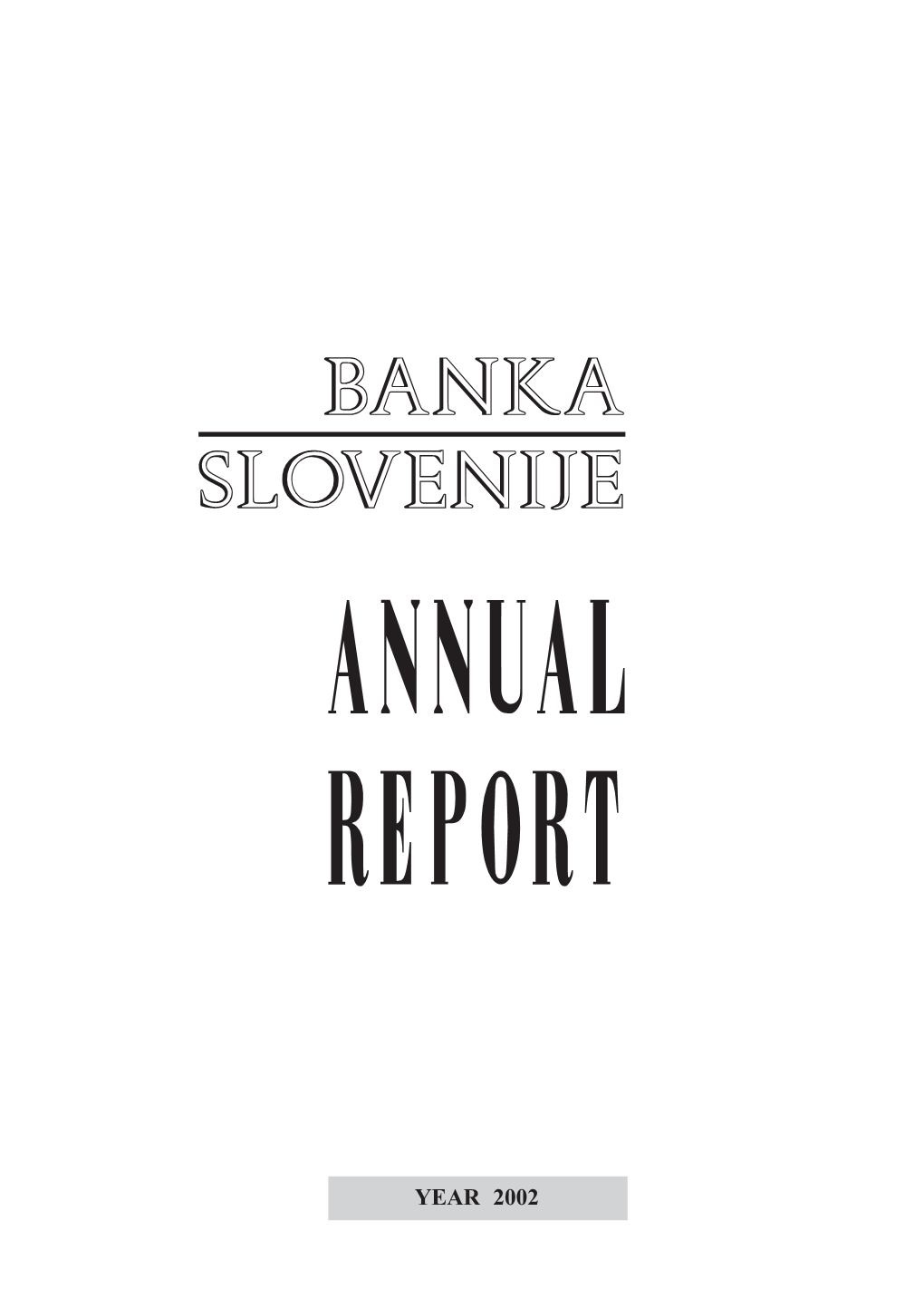 Banka Slovenije Annual Report