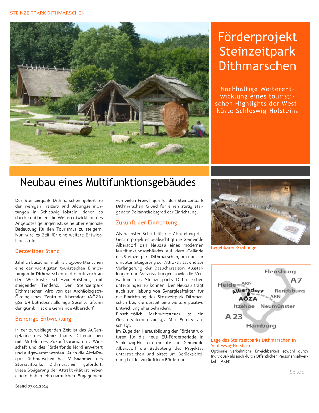 Förderprojekt Steinzeitpark Dithmarschen