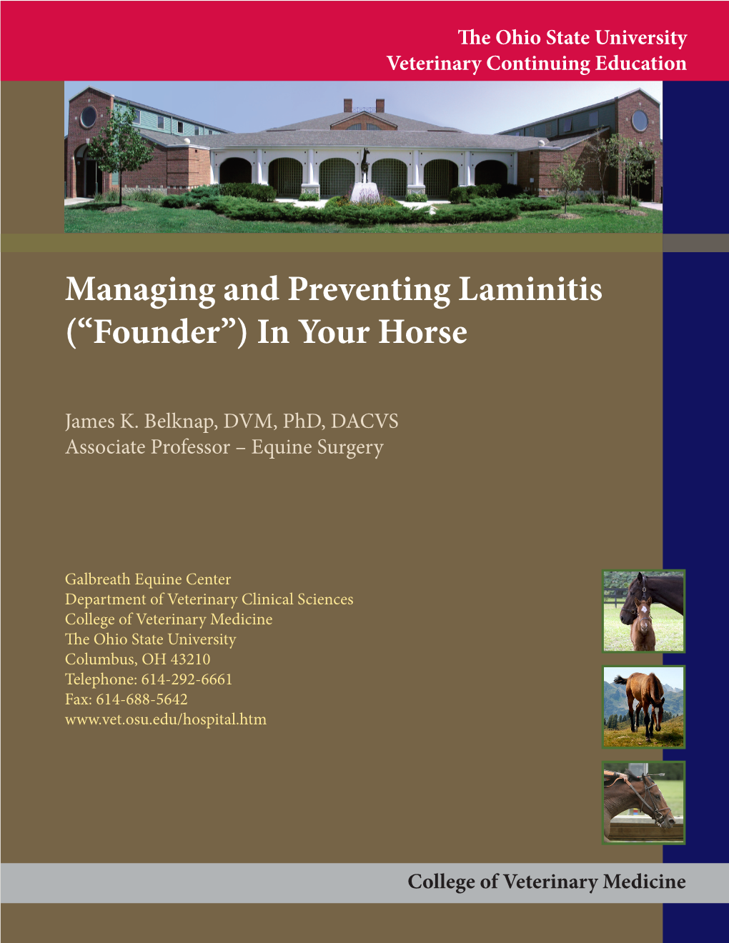 Managing and Preventing Laminitis (“Founder”) in Your Horse