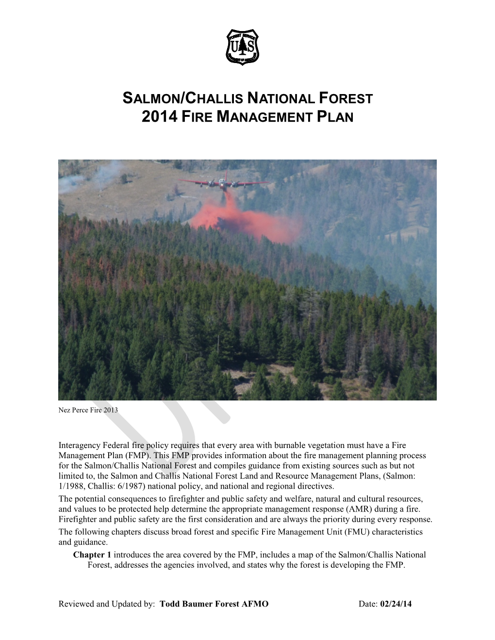 Salmon-Challis NF Fire Plan