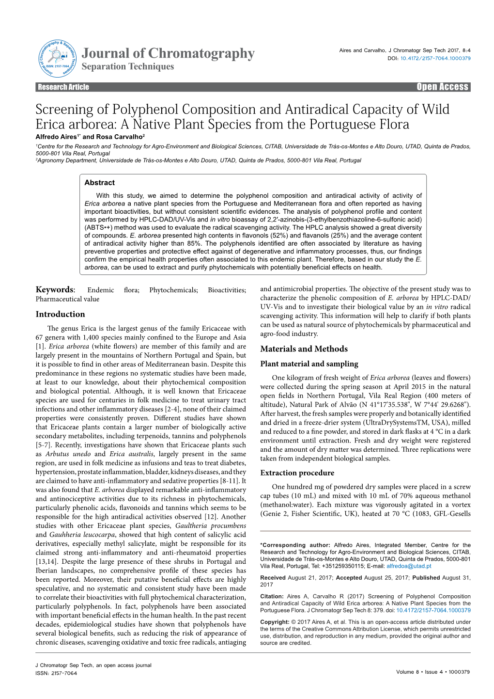 Screening of Polyphenol Composition And