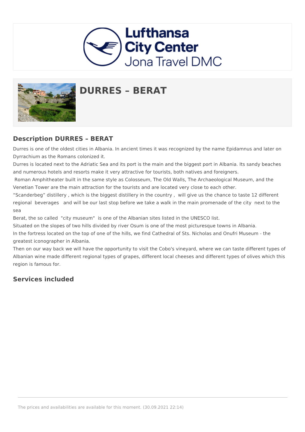 Durres – Berat