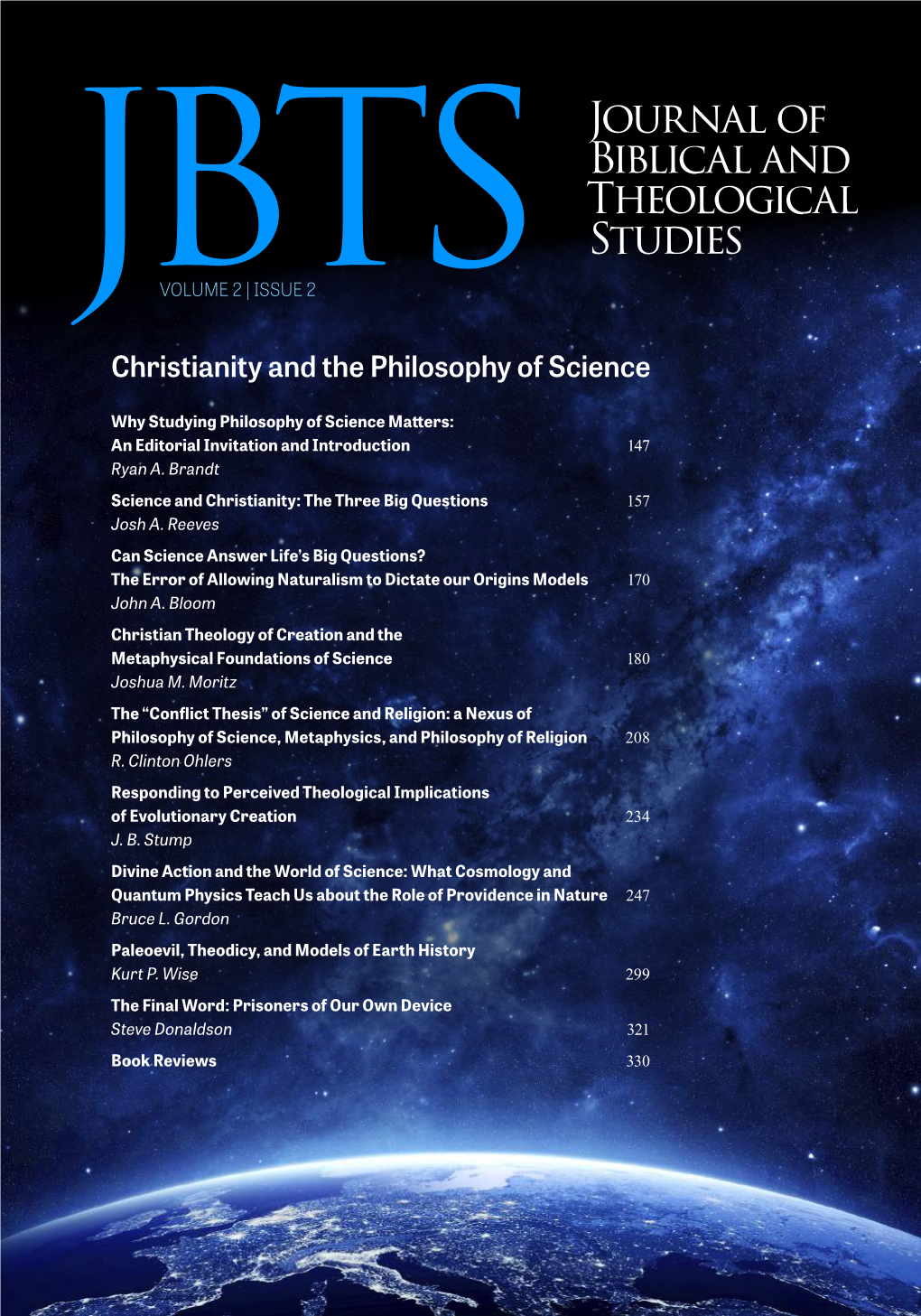 JBTSVOLUME 2 | ISSUE 2 Christianity and the Philosophy of Science