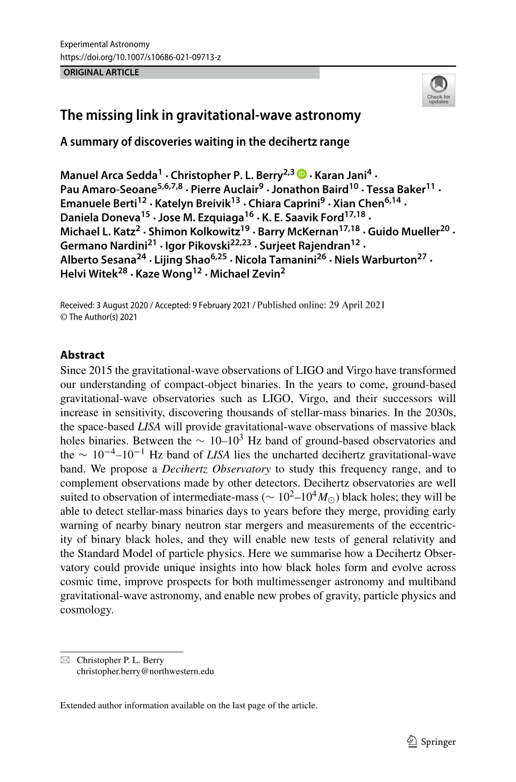 The Missing Link in Gravitational-Wave Astronomy a Summary of Discoveries Waiting in the Decihertz Range