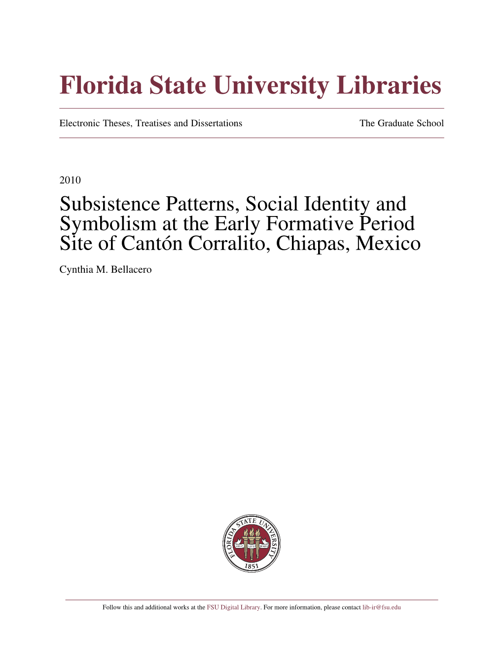 Subsistence Patterns, Social Identity, and Symbolism at the Early Formative Period Site of Cantón Corralito, Chiapas, Mexico