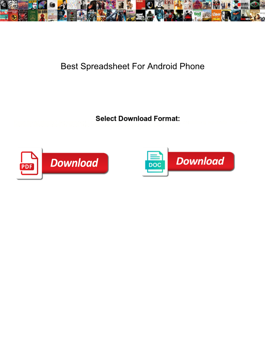 Best Spreadsheet for Android Phone