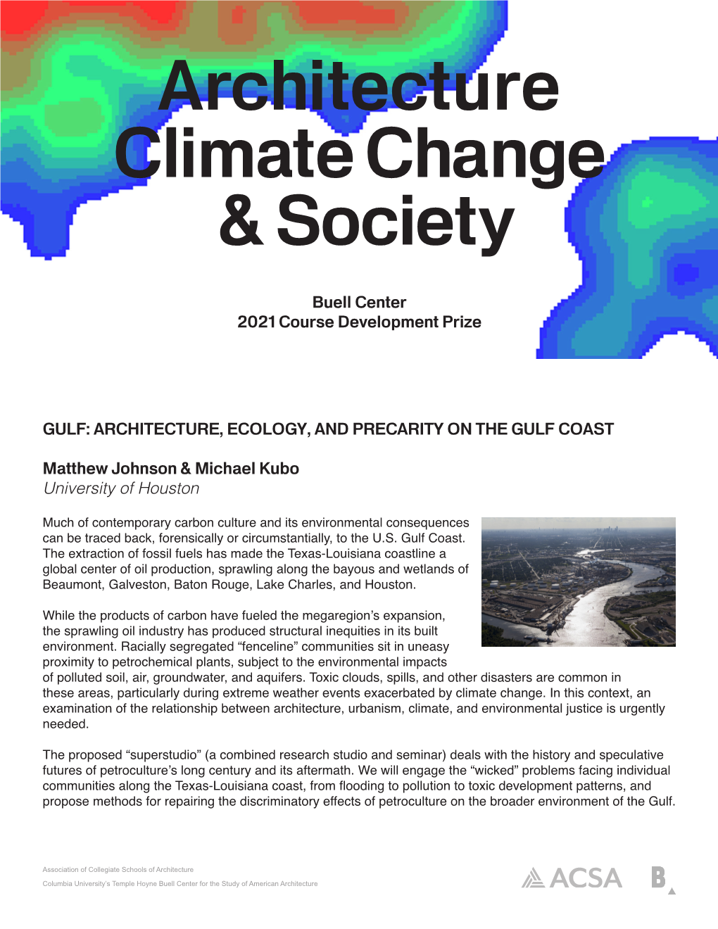Architecture Climate Change & Society