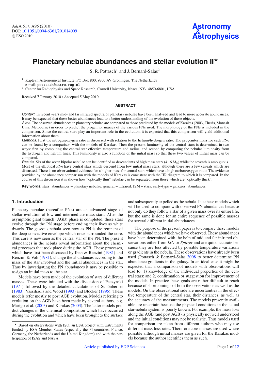 Planetary Nebulae Abundances and Stellar Evolution II *