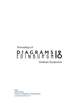 Diagrams 2018 Graduate Symposium Proceedings