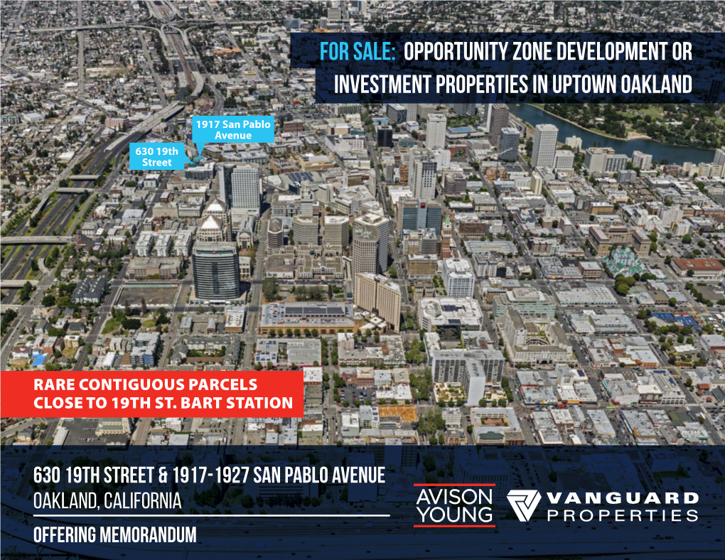 For Sale: Opportunity Zone Development Or Investment Properties in Uptown Oakland