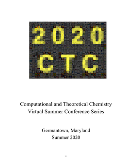Computational and Theoretical Chemistry Virtual Summer Conference Series