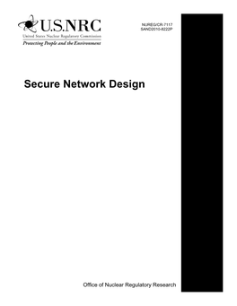 NUREG/CR-7117 "Secure Network Design"
