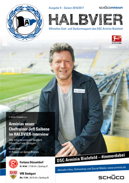 HALBVIER Offizielles Club- Und Stadionmagazin Des DSC Arminia Bielefeld