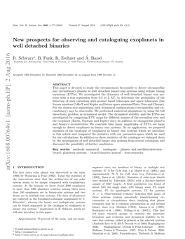 New Prospects for Observing and Cataloguing Exoplanets in Well Detached Binaries 3