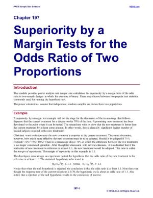 Superiority by a Margin Tests for the Odds Ratio of Two Proportions